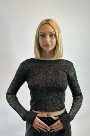 ΜΠΛΟΥΖΑ LOUREX ΜΕ ΑΝΟΙΓΜΑ ΣΤΗΝ ΠΛΑΤΗ