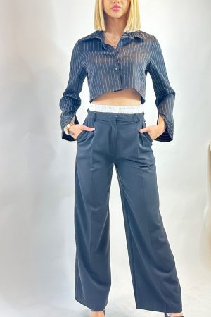 ΠΑΝΤΕΛΟΝΙ ΜΑΥΡΟ ΜΕ ΔΙΠΛΗ ΜΕΣΗ