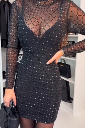 Diamond Mesh Dress
